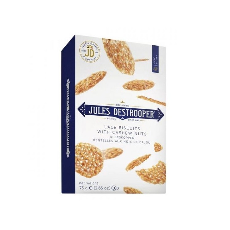 Biscuits dentelles nous i anacards JULES DESTROOPER 75g Biscuits dentelles nous i anacards JULES DESTROOPER 75g